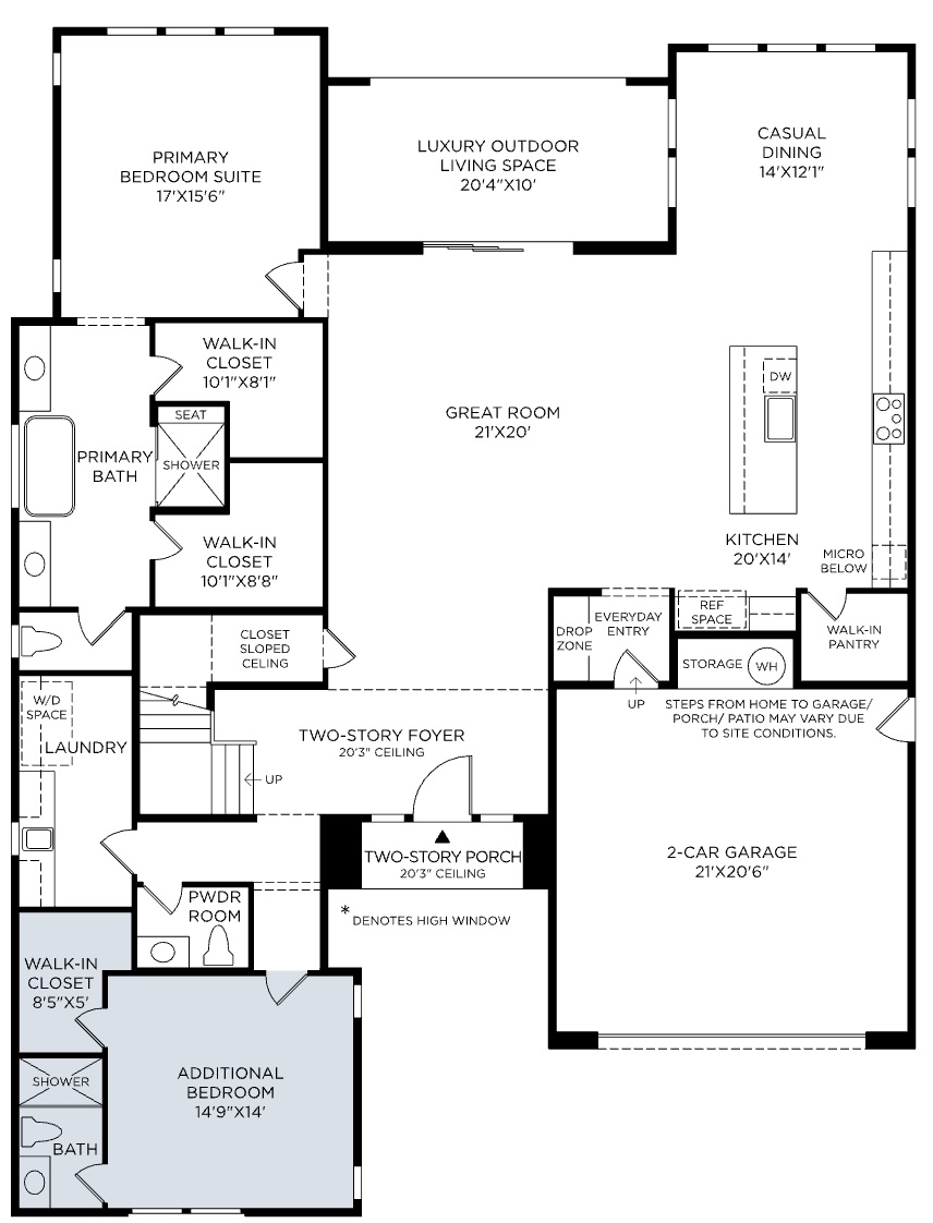 Halo at Highlands Floor 1 Plan