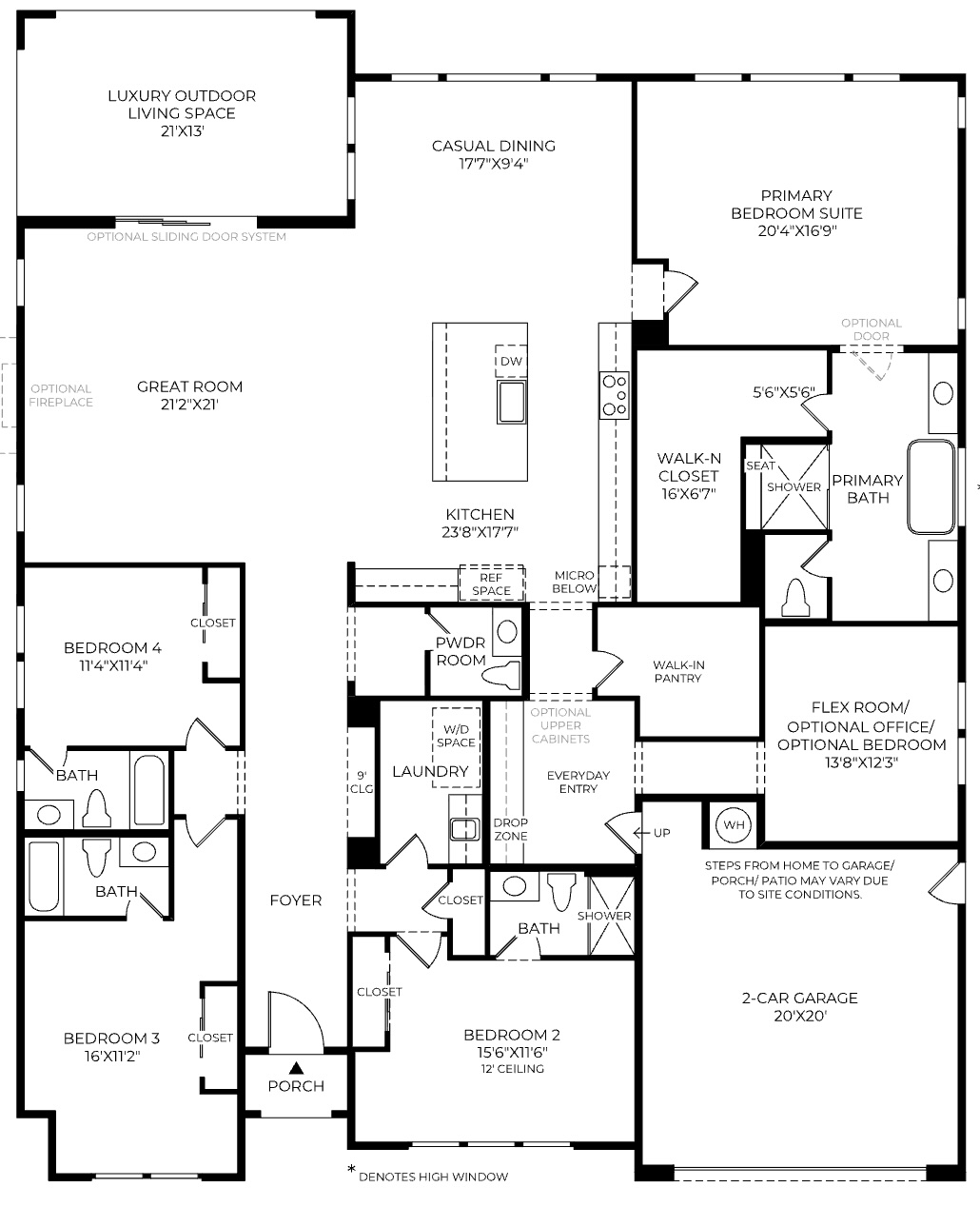 Diamond at Overlook Floor 1 Plan