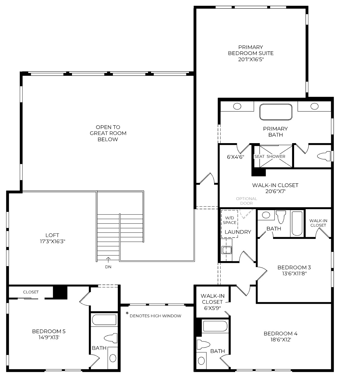 Elysian at Overlook Floor 2 Plan
