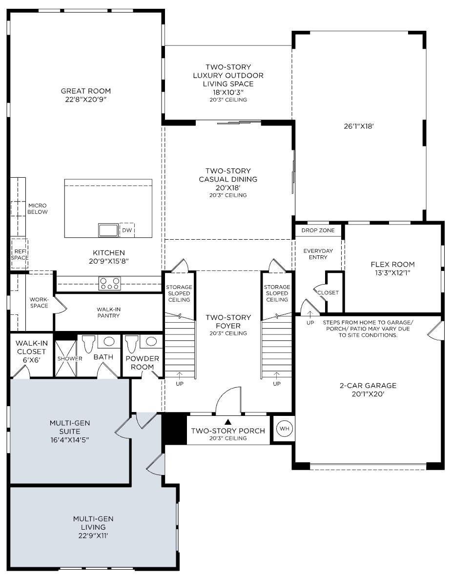 Orien at Overlook Floor 1 Plan