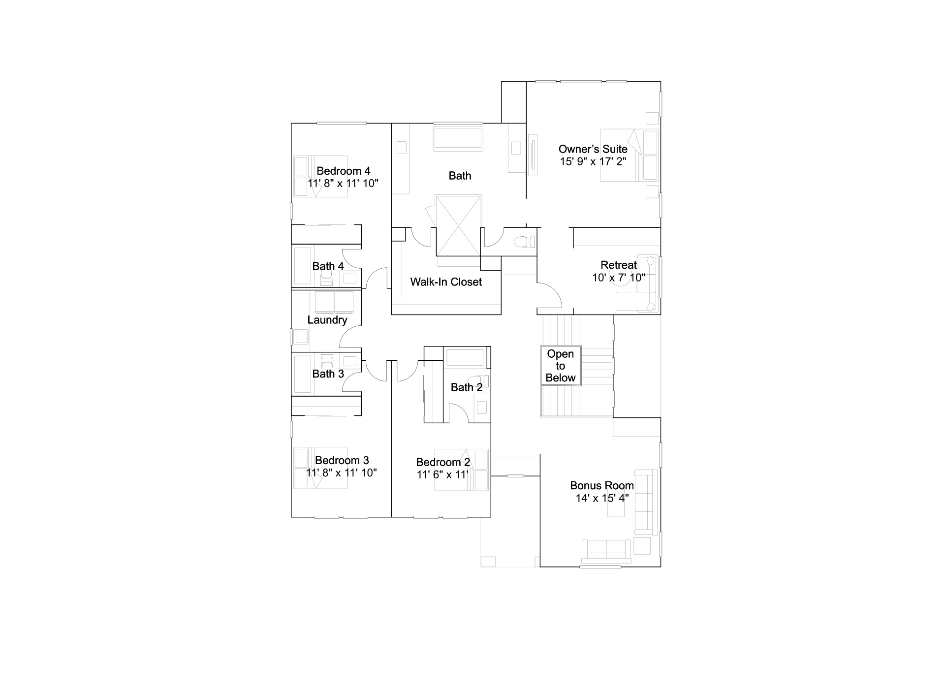 Residence Three at Canyons Floor 2 Plan